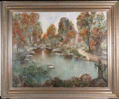 EDNA EARL CROCKER - WEST KINGS HIGHWAY ORIG PAINTING