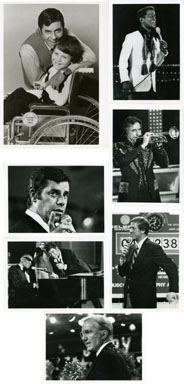 JERRY LEWIS TELATHON - SET OF 7 STILLS 1975 RAY CHARLES