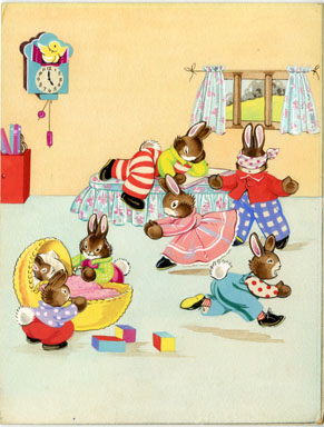 PEGGY RUSHTON - ROUND THE CLOCK PG 9 ORIG ART  PLAYTIME