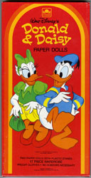 DONALD DUCK & DAISY PAPER DOLL SET w/BOX DISNEY PRE-CUT