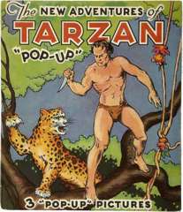NEW ADVENTURES OF TARZAN POP-UP BOOK (1935) EXCEL COND