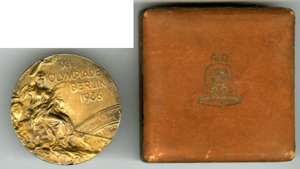 1936 BERLIN OLYMPICS GOLD MEDAL / DIVER MARSHALL WAYNE