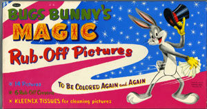 BUGS BUNNY'S MAGIC RUB-OFF PICTURES SET (1955) RH Arch