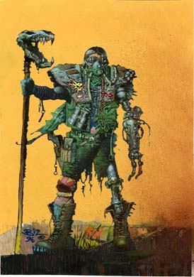 SIMON BISLEY - FAKK2 ORIGINAL PAINTED ART 1996