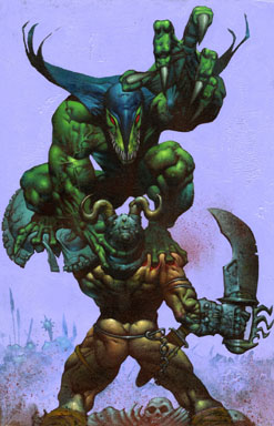 SIMON BISLEY - TUNDRA PUBLISHING COVER ORIG ART (1992)