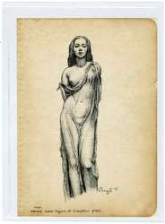 VIRGIL FINLAY - VENUS ILLUSTRATION ORIGINAL ART (1935)