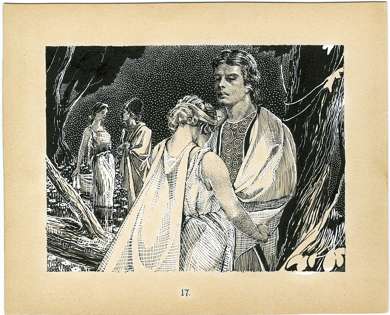 VIRGIL FINLAY - MIDSUMMER NIGHT'S DREAM pg 57 ILLO 1935