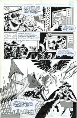 ELI STONE - THE TICK BIG BLUE DESTINY #5 Pg 11 ORIG ART