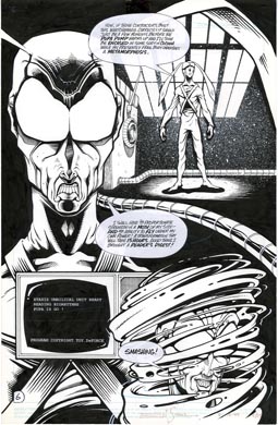 ELI STONE - THE TICK: BIG BLUE DESTINY #5 Pg 6 ORIG ART