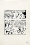 MIGHTY MOUSE COMPLETE 7-PG STORY ORIGINAL ART CATS