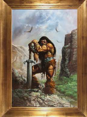 SIMON BISLEY - CONAN THE BARBARIAN PAINTING ORIG ART