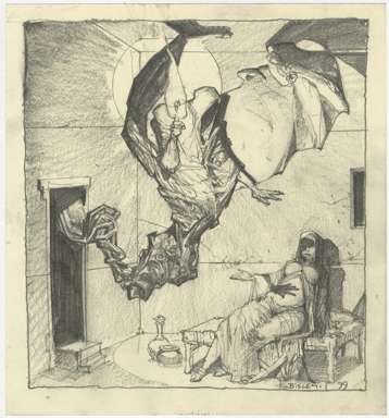 SIMON BISLEY - ORIGINAL ART: "THE ANNUNCIATION" - 1999