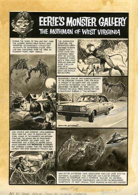 JAIME BROCAL - EERIE #38 INSIDE FRONT COVER ORIG ART