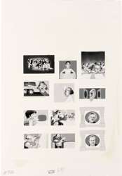 BOB CLARKE - MAD #316 TED KENNEDY / STAMPS ORIGINAL ART