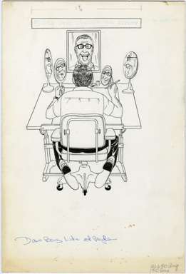 DAVE BERG Back Cover Art MAD's ... LOOKS AT PEOPLE 1973