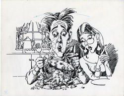 GARY GERSTEN - MAD #301 BAD FOOD ORIG ART 1991