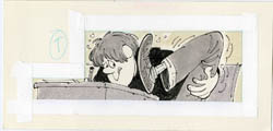 PAUL COKER JR. - MAD #232 T: TAPING CRIB NOTES ORIG ART