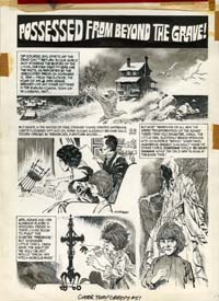 RAFAEL AURALEON - CREEPY #51 INSIDE BACK COVER ORIG ART