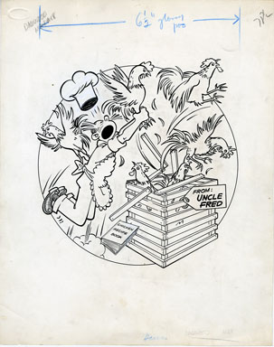 PAUL FUNG, JR - DAGWOOD #18 ORIG CVR ART CHICKENS /CHEF
