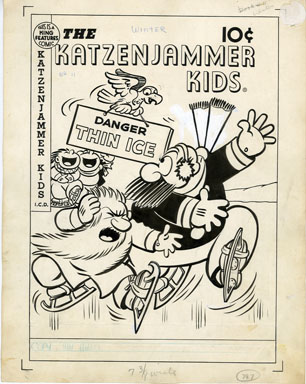 JOE MUSIAL - KATZENJAMMER KIDS #11 COVER ORIGINAL ART