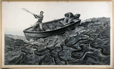 JAY WEAVER - I WAS SNAKE BAIT ILLUSTRATION ORIGINAL ART