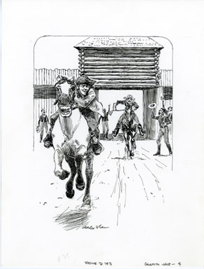 CHARLES SHAW - CALAMITY JANE  PAGE 35 ORIG ART DISNEY