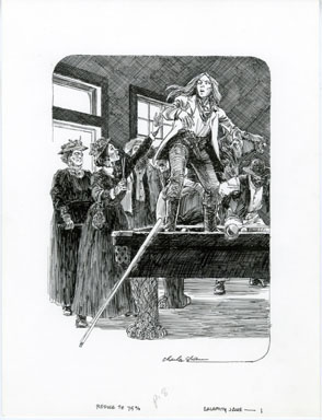 CHARLES SHAW - CALAMITY JANE  PAGE  8 ORIG ART DISNEY