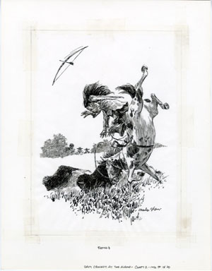 CHARLES SHAW - DAVY CROCKETT / THE ALAMO ILLO PG 18 ART