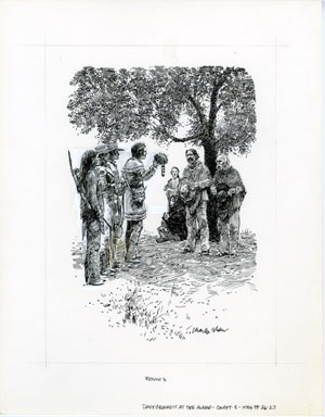 CHARLES SHAW - DAVY CROCKETT / THE ALAMO ILLO PG 26 ART