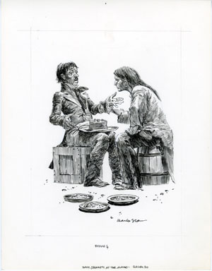 CHARLES SHAW - DAVY CROCKETT / THE ALAMO ILLO PG 30 ART