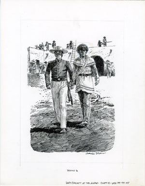 CHARLES SHAW - DAVY CROCKETT / THE ALAMO ILLO PG 44 ART