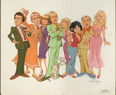 JACK RICKARD - SERIAL MOVIE ILLO ORIG ART Tuesday Weld