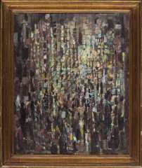 JACQUES DUPONT - ABSTRACT COMPOSITION OIL ON CANVAS