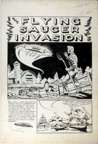 AL FELDSTEIN - WEIRD SCIENCE #13 (#2) 8-Pg UFO Story Art, "THE FLYING SAUCER INVASION!"