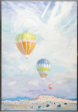 LLOYD GOFF - Orig OVER THE DESERT Center Triptych Piece