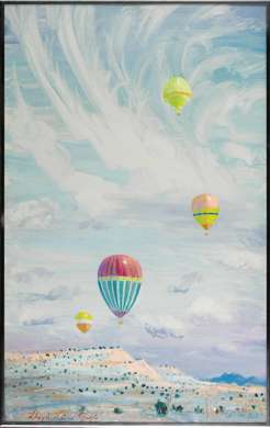 LLOYD GOFF - Orig OVER THE DESERT Left Triptych Piece