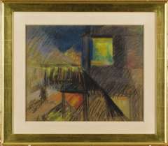 JOSEPH STELLA - "THIRD AVENUE EL" FUTURIST piece