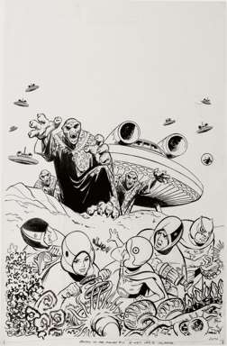 WIN MORTIMER - BATTLE OF THE PLANETS #10 COVER ORIG ART