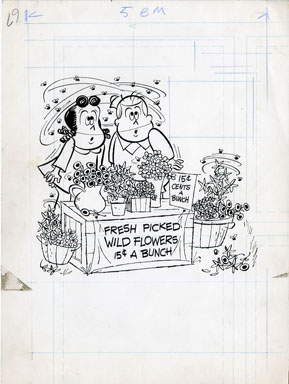 HY EISMAN - M.O.C. #369 LITTLE LULU ORIG COVER ART 1972