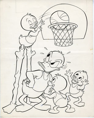 PETE ALVARADO - DISNEY'S C&S #415 DONALD DUCK COVER ART