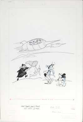 BOB GREGORY - DISNEY'S COMICS & STORIES #447 COVER ART