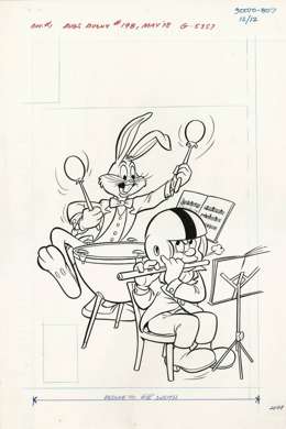 BUGS BUNNY #198 ORIGINAL COVER ART 1978 ELMER FUDD