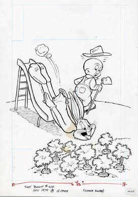 BUGS BUNNY #216 ORIGINAL COVER ART (1979) ELMER FUDD