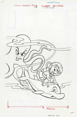 UNCLE SCROOGE #193 ORIGINAL COVER ART (1982)