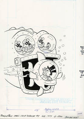 BEAGLE BOYS VS. UNCLE SCROOGE #8 ORIG COVER ART (1979)