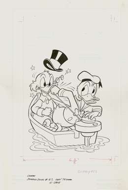 KAY WRIGHT - DONALD DUCK #167 ORIG CVR ART 1975 SCROOGE