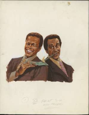 JACK RICKARD - BILL COSBY / SIDNEY POITIER ORIGINAL ART