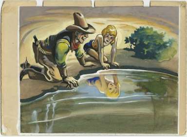 Original WESTERN ILLUSTRATION Art
