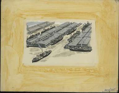 LEO BURNETT Co. ORIGINAL ART For SANTE FE RAILROAD Ad