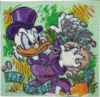 DICK DUERRSTEIN - UNCLE SCROOGE ORIGINAL PAINTED ART